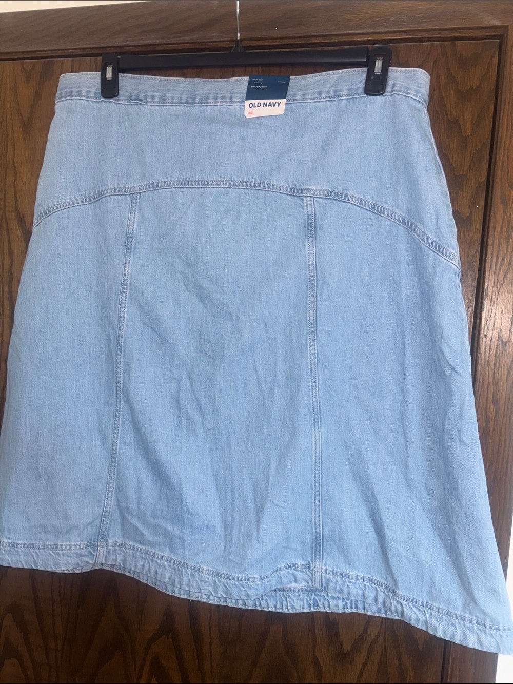 Old Navy High Rise Drapey Denim Jean Skirt Size 20 NWT